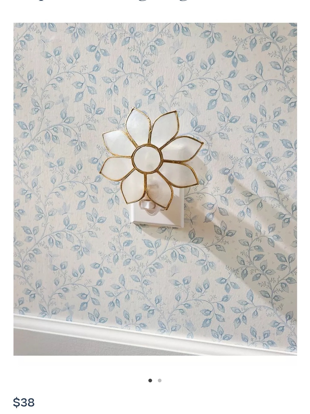 Serena and Lily Capiz Shell Nightlight